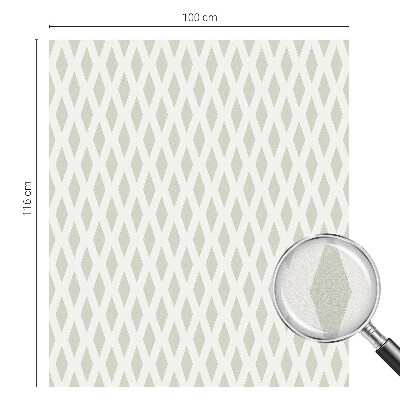 Folia okienna dekoracyjna witraż Diamentowy wzór