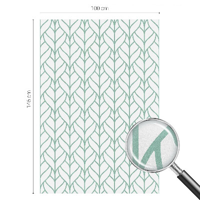 Folia mleczna na okno wzór witraż Roślinna symetria