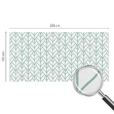 Folia mleczna na okno wzór witraż Roślinna symetria