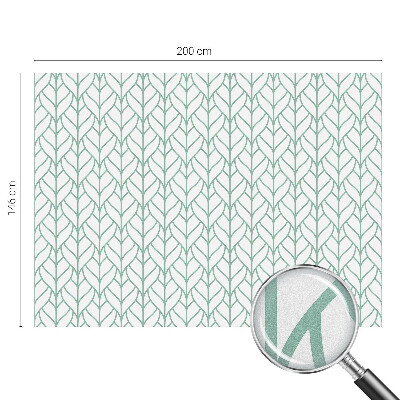 Folia mleczna na okno wzór witraż Roślinna symetria