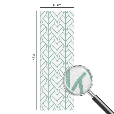 Folia mleczna na okno wzór witraż Roślinna symetria