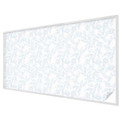 Folia mleczna na okno wzór witraż Eteryczne liście