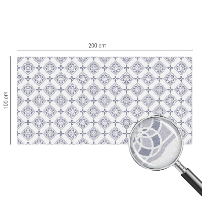 Witraż przyklejany na okno folia matowa Kwiatowe romby