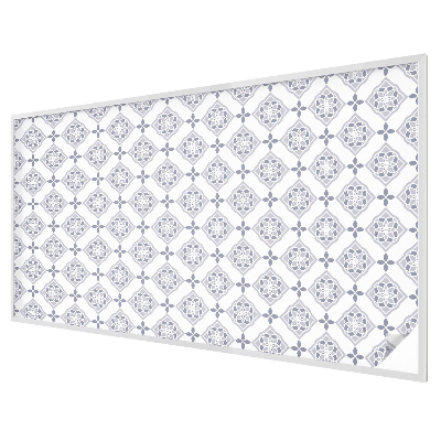 Witraż przyklejany na okno folia matowa Kwiatowe romby