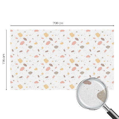 Witraż przyklejany na okno folia matowa Abstrakcyjne terrazzo