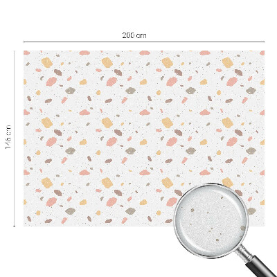 Witraż przyklejany na okno folia matowa Abstrakcyjne terrazzo