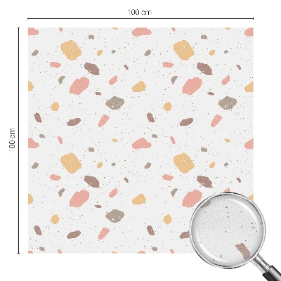 Witraż przyklejany na okno folia matowa Abstrakcyjne terrazzo