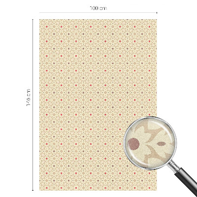 Witraż przyklejany na okno folia matowa Kwiatowe wzory