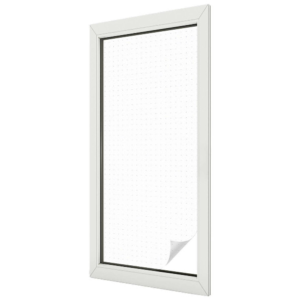 Folia mleczna na okno wzór witraż Drobne punkty