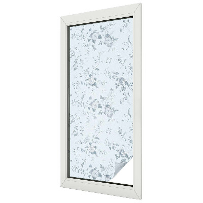 Witraż przyklejany na okno folia matowa Subtelne kwiaty