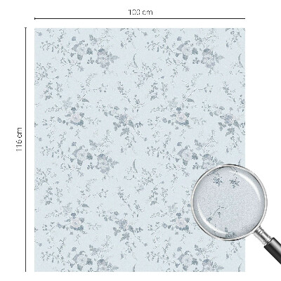 Witraż przyklejany na okno folia matowa Subtelne kwiaty