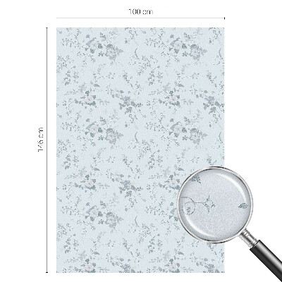 Witraż przyklejany na okno folia matowa Subtelne kwiaty