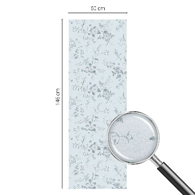 Witraż przyklejany na okno folia matowa Subtelne kwiaty