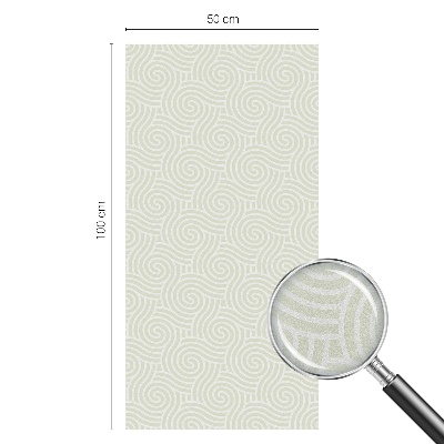 Folia okienna dekoracyjna witraż Kręte linie