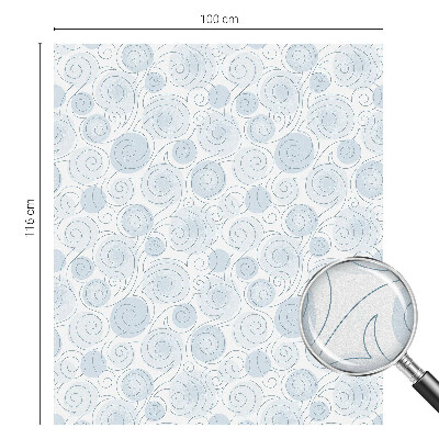 Folia mleczna na okno wzór witraż Spiralne wzory