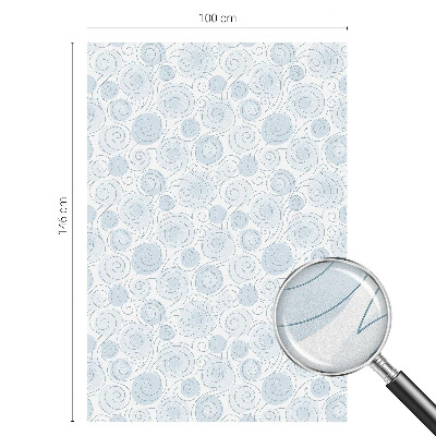 Folia mleczna na okno wzór witraż Spiralne wzory