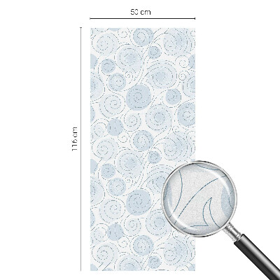 Folia mleczna na okno wzór witraż Spiralne wzory