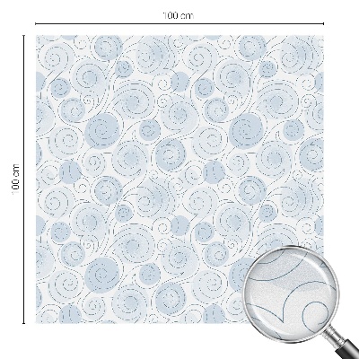 Folia mleczna na okno wzór witraż Spiralne wzory