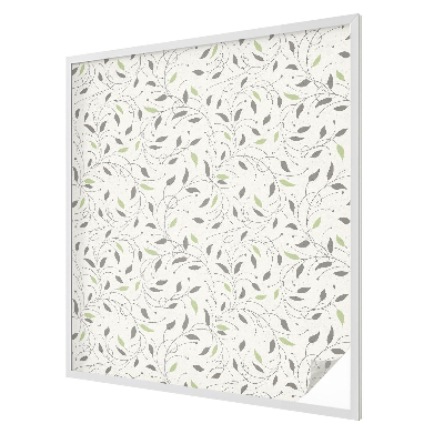 Folia okienna dekoracyjna witraż Liście pędów