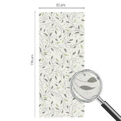 Folia okienna dekoracyjna witraż Liście pędów