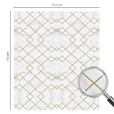 Witraż przyklejany na okno folia matowa Geometryczne linie