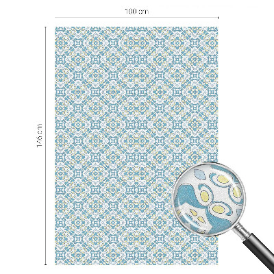 Witraż przyklejany na okno folia matowa Geometryczne rozety