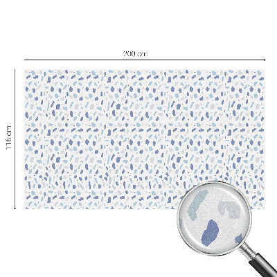 Witraż przyklejany na okno folia matowa Niebieskie wzory