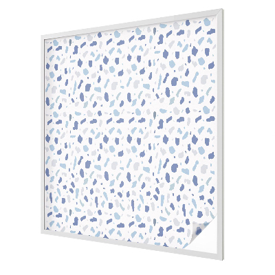 Witraż przyklejany na okno folia matowa Niebieskie wzory