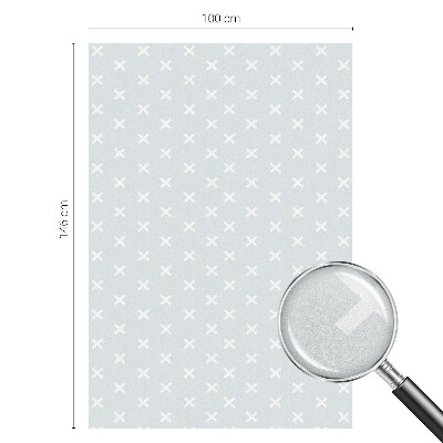 Folia mleczna na okno wzór witraż Delikatne krzyżyki