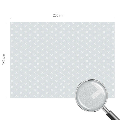 Folia mleczna na okno wzór witraż Delikatne krzyżyki