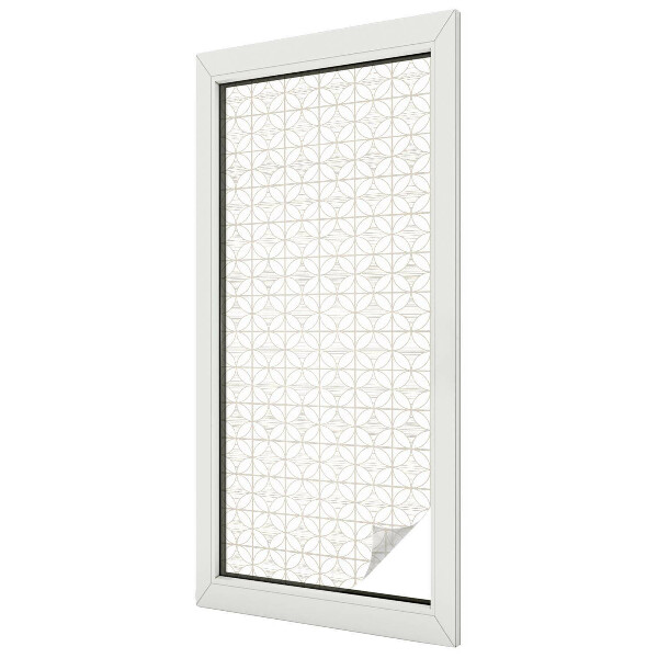 Folia mleczna na okno wzór witraż Geometryczne wzory