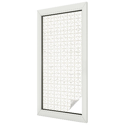 Folia mleczna na okno wzór witraż Geometryczne wzory