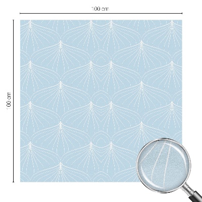 Witraż przyklejany na okno folia matowa Harmonijne wachlarze