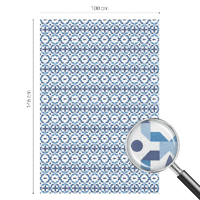 Naklejka witraż na szybę mleczna Harmonijny wzór