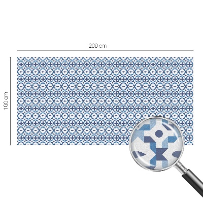 Naklejka witraż na szybę mleczna Harmonijny wzór