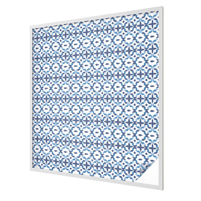 Naklejka witraż na szybę mleczna Harmonijny wzór