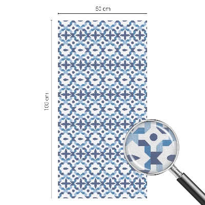 Naklejka witraż na szybę mleczna Harmonijny wzór