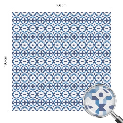 Naklejka witraż na szybę mleczna Harmonijny wzór
