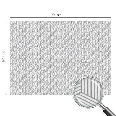 Folia mleczna na okno wzór witraż Sześciokątne bryły