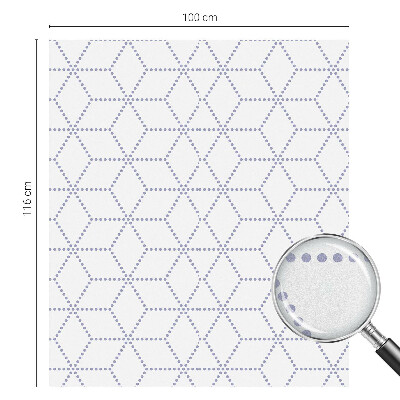 Witraż przyklejany na okno folia matowa Fioletowe romby