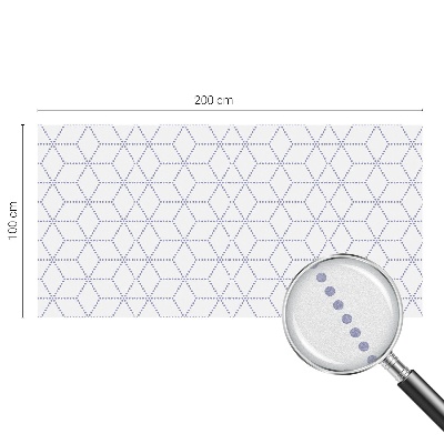 Witraż przyklejany na okno folia matowa Fioletowe romby