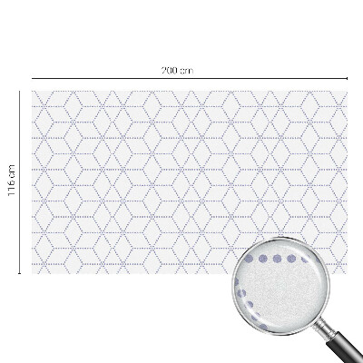 Witraż przyklejany na okno folia matowa Fioletowe romby