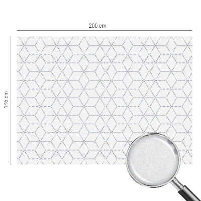 Witraż przyklejany na okno folia matowa Fioletowe romby