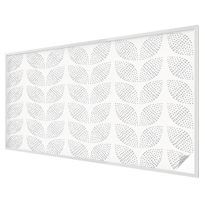 Naklejka witraż na szybę mleczna Kropkowe liście