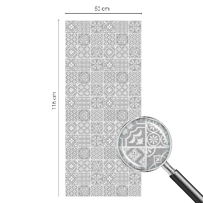 Folia mleczna na okno wzór witraż Geometryczna elegancja