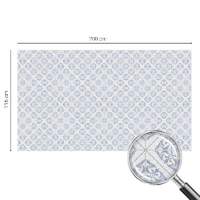 Witraż przyklejany na okno folia matowa Delikatne rozety