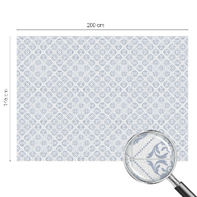 Witraż przyklejany na okno folia matowa Delikatne rozety