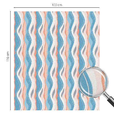 Folia okienna dekoracyjna witraż Falisty rytm