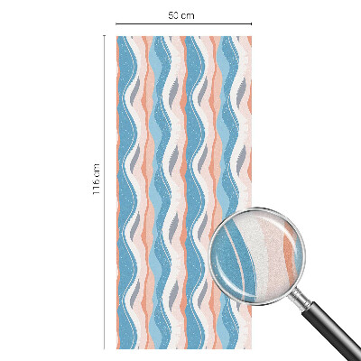 Folia okienna dekoracyjna witraż Falisty rytm