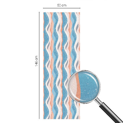 Folia okienna dekoracyjna witraż Falisty rytm